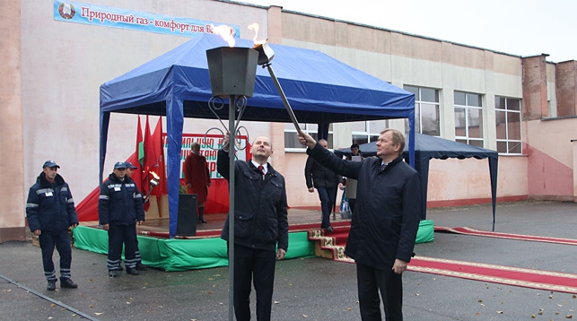 Пуск газа в в аг. Березки и Боханы Хотимского района