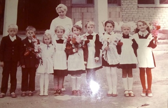 Мичурина Татьяна Павловна с учащимися 1-го класса