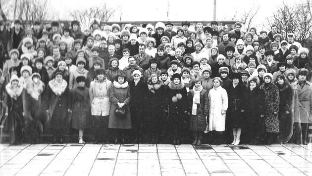 Н. И. Ковалёва — участник Республиканского семинара секретарей горкомов и райкомов ВЛКСМ. Минск, декабрь 1985 г.